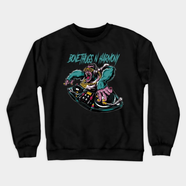 BONE THUGS-N-HARMONY RAPPER Crewneck Sweatshirt by Tronjoannn-maha asyik 